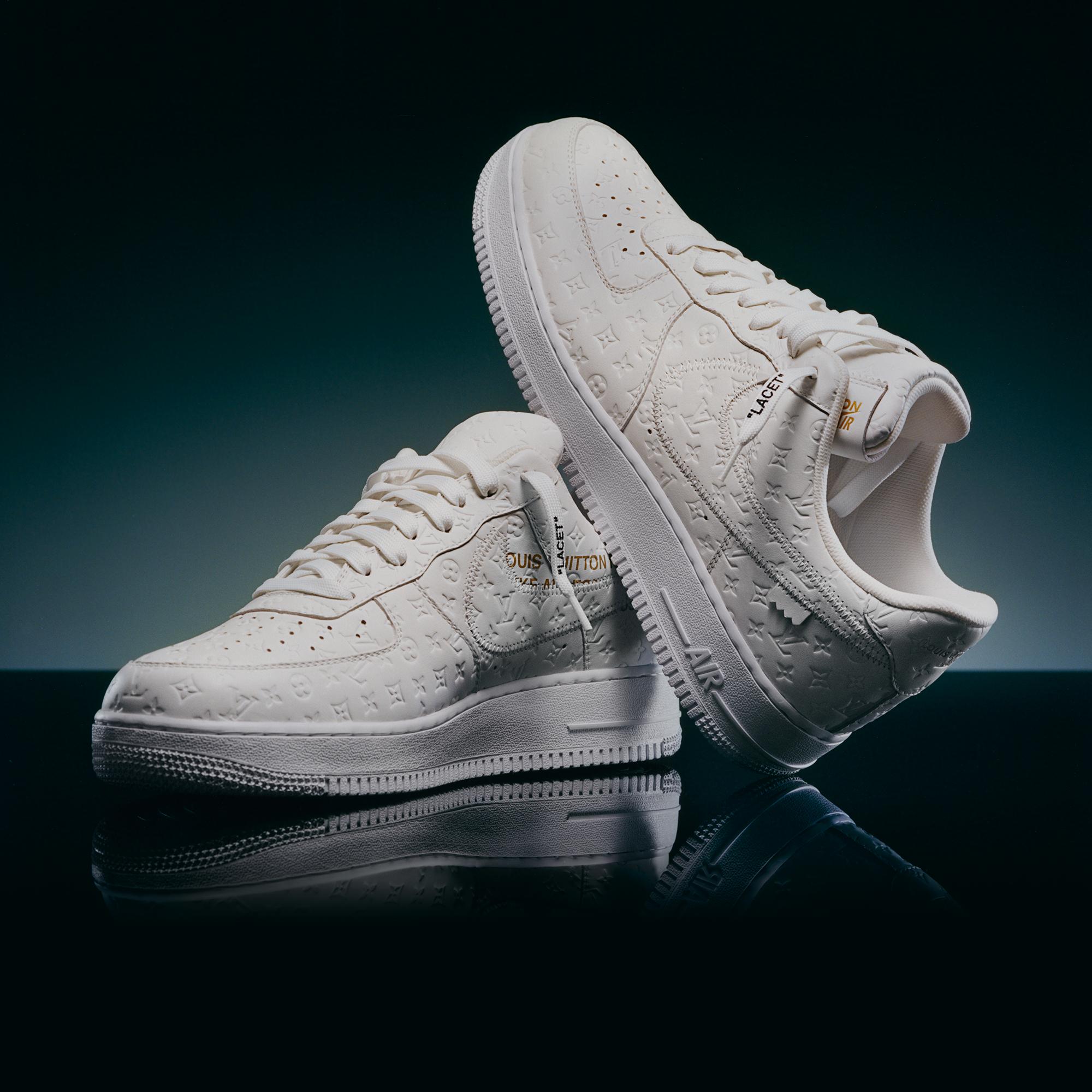 Louis Vuitton And Nike "Air Force 1" By Virgil Abloh - White / White - White  in Men